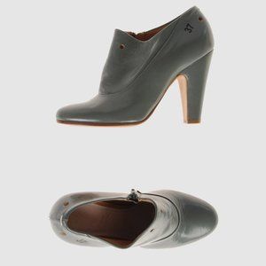 MAISON MARTIN MARGIELA Line 22 Green Leather Bootie Ankle Boots Euro size 37